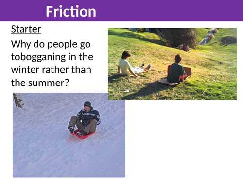 Friction lesson KS3