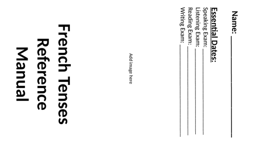 French Tenses Reference Booklet