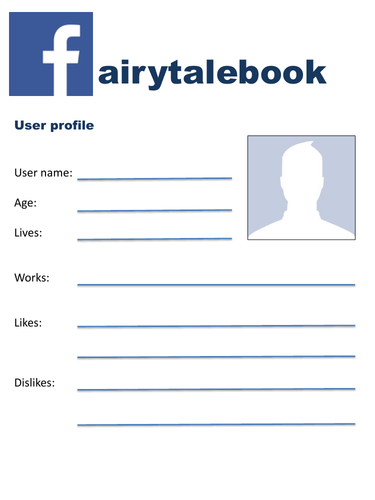 Fairytalebook profile- character description