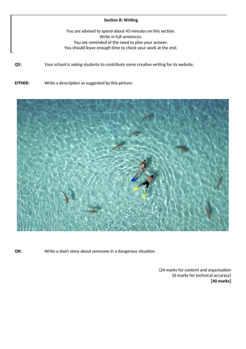 Langauge Paper 1 - Q5