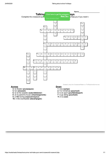 KS3 Year 8 French -Dynamo2 vert -Mod 1 vive les vacances- ALL MODULES-HW-remote learning-cover work