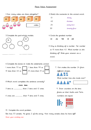 Reading and Writing Numbers as Words