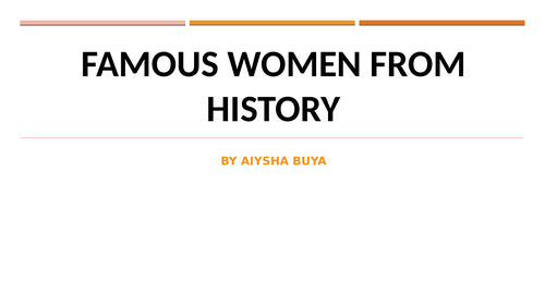 Iconic Women in History