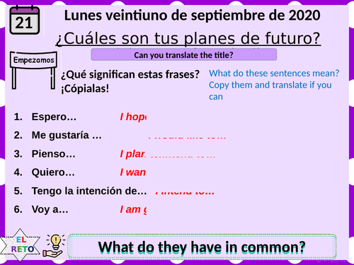 Mis planes de futuro