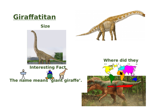 Dinosaur Fact Cards