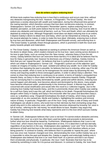 Enduring love essay ideas 06 picture