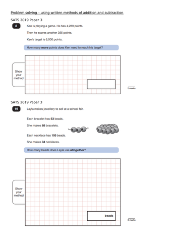 problem solving activities ks2