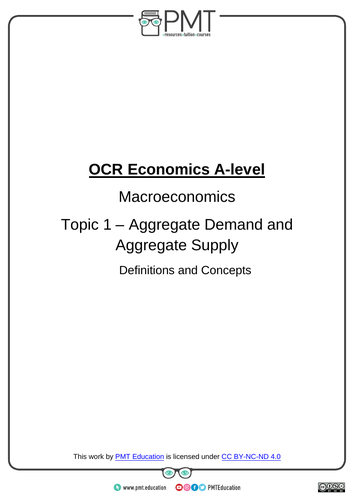 OCR A-level Economics Definitions