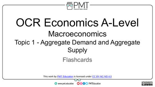 OCR Economics A-level Definitions Flashcards
