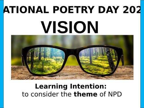 National Poetry Day 2020