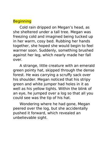 Fiction -  fantasy story -Megan and The Magical Land