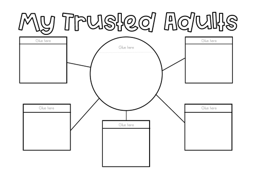 My Trusted Adults - Lift the Flap Printable