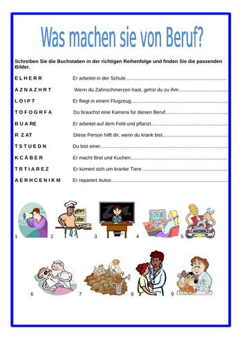 Jobs und Berufe / Jobs and careers | Teaching Resources