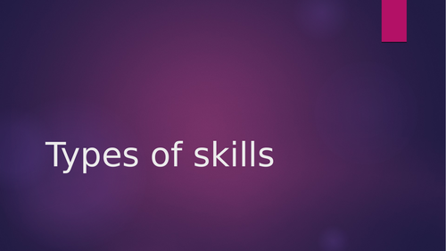 Types of skill