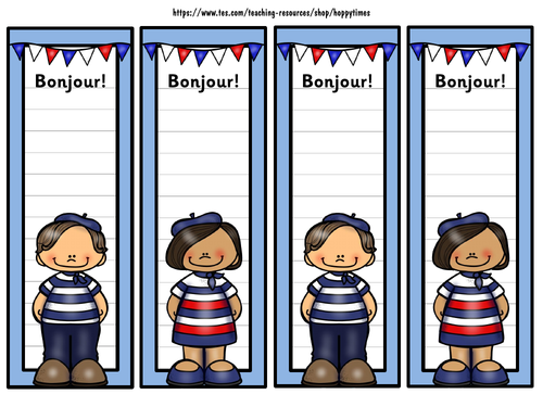 French Bookmarks | Teaching Resources