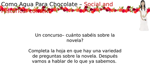 Como Agua Para Chocolate - Historical and Social Context