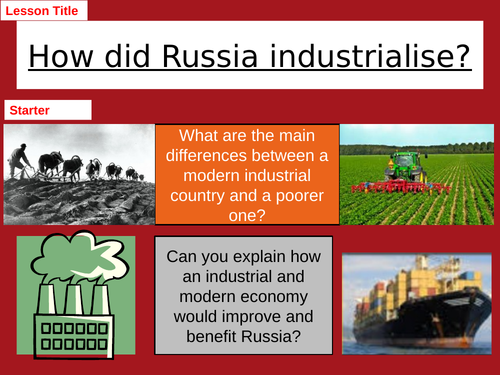 Collectivisation and Industrialisation in Stalin's Soviet Union
