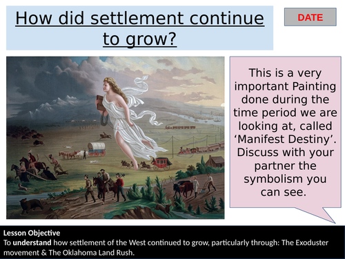 Edexcel GCSE History; The American West - Topic 3.1; US Continued Growth of Settlement