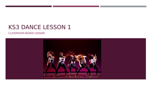 KS3 Dance - Theory Based Lesson