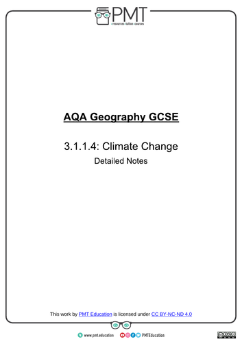 AQA GCSE Geography Detailed Notes