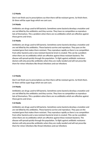 Antibiotic Resistance