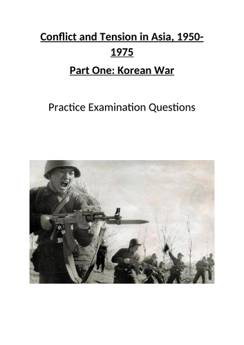 AQA Conflict and Tension Korea practice questions