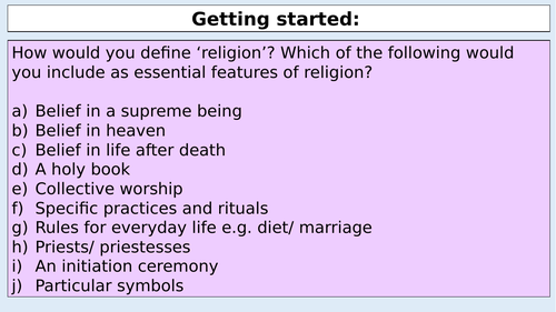 Definitions of religion