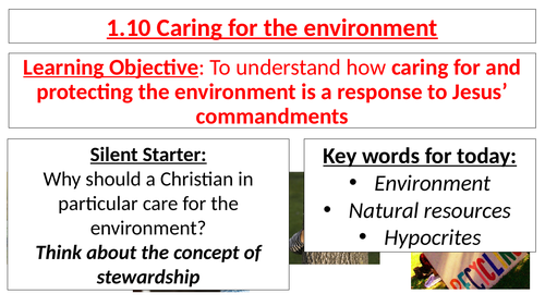 AQA B GCSE - 1.10 Caring for the envrionment