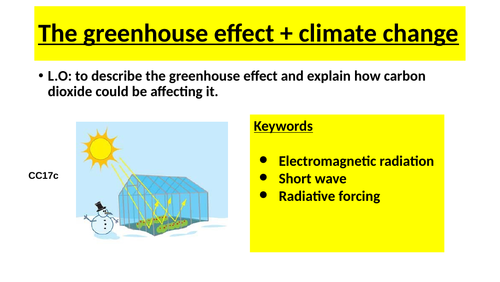 Edexcel CC17c the atmosphere today