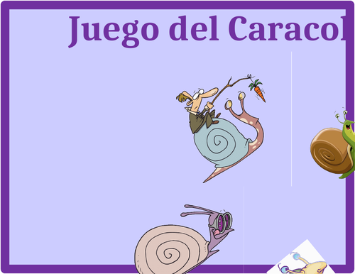 Halloween in Spanish Caracol Snail Game