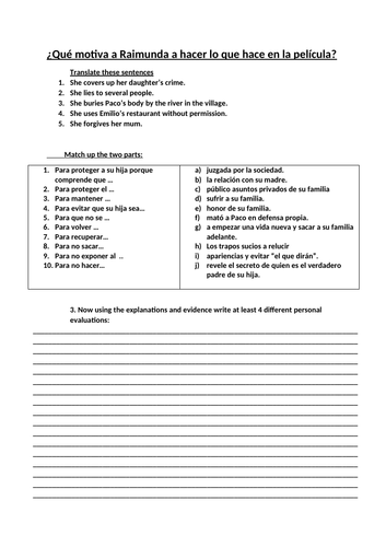 Volver- Motivos de Raimunda