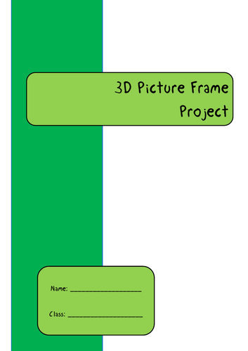 3D Picture Frame Project Booklet
