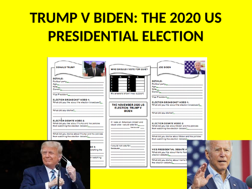 Trump v Biden: The 2020 US Presidential Election