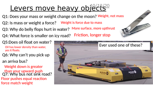 Levers Key Stage 3 Physics Lesson