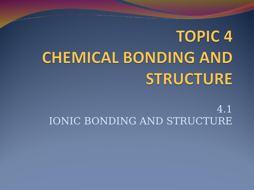 IBDP Chemistry Topics 4 and 14 (Bonding) PowerPoint Bundle