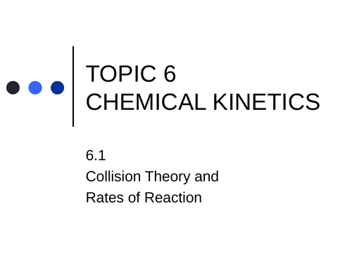 IBDP Chemistry Topics 6 and 16 (Kinetics) PowerPoint Bundle