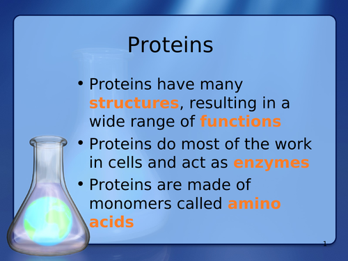 Proteins for IB and A Level - Presentation