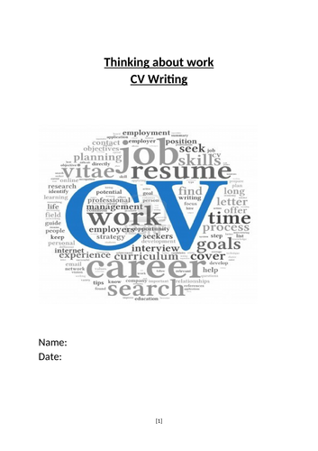 CV writing and careers
