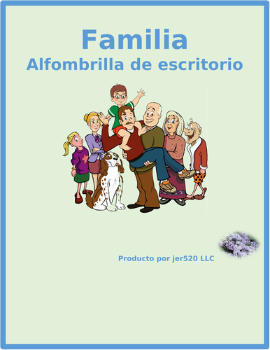 Familia (Family in Spanish) Desk Mat