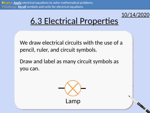OCR Applied Science: 6.3 Electrical Properties