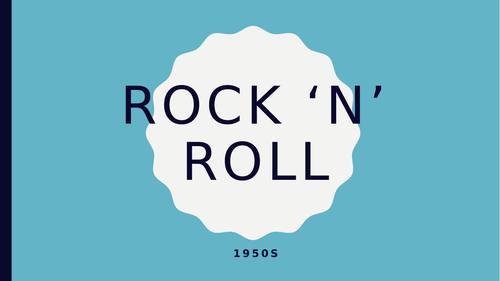 Rock 'n' Roll music project for secondary music