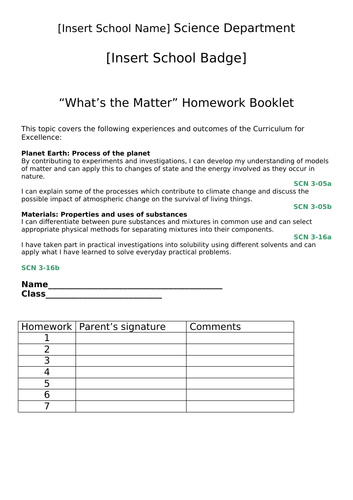 science homework for class 2