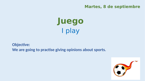 Juego y Hago deportes Sports I play and I do
