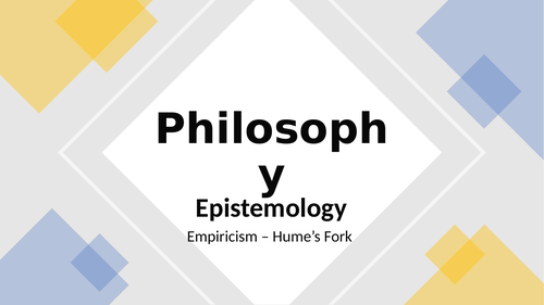 Philosophy: 3. Epistemology - David Hume