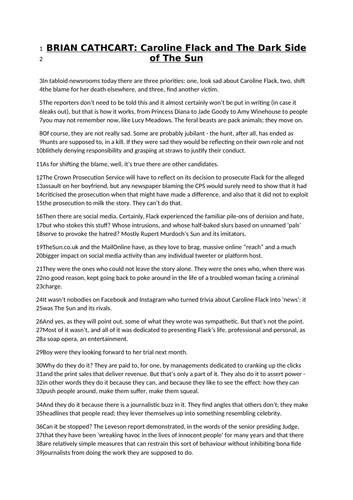 Writers' Viewpoints: Caroline Flack