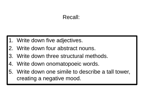 AQA GCSE Eng Lang Paper 1 'Frankenstein' 'Dracula' Q1, 2, 4 reading skills writing revision