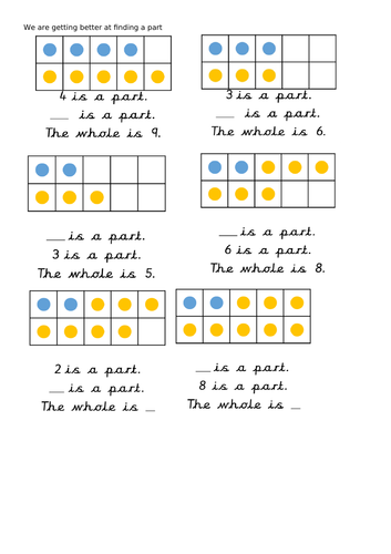 Finding a Part using ten frames