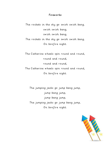 Bonfire Night - EYFS Poem