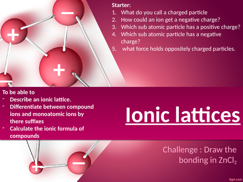 CC5b Ionic lattices edexcel