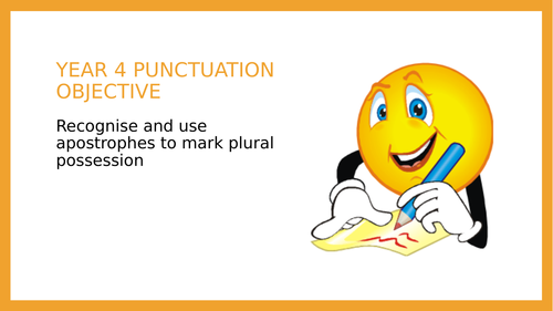 Year 4 SPAG PPT: Apostrophes to show plural possession